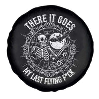 There It Goes My Last Flying F*ck Spare Tire Cover Funny Skeleton Quote - Wonder Print Shop