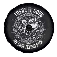 There It Goes My Last Flying F*ck Spare Tire Cover Funny Skeleton Quote - Wonder Print Shop
