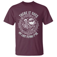 There It Goes My Last Flying F*ck T Shirt Funny Skeleton Quote - Wonder Print Shop