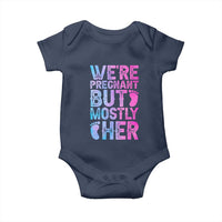 Funny First Time Parents Gift Baby Onesie We Are Pregnant But Mostly Her