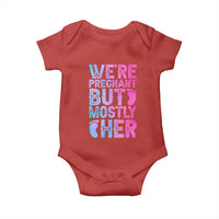 Funny First Time Parents Gift Baby Onesie We Are Pregnant But Mostly Her