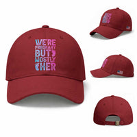 Funny First Time Parents Gift Baseball Cap We Are Pregnant But Mostly Her