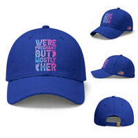 Funny First Time Parents Gift Baseball Cap We Are Pregnant But Mostly Her