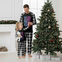Funny First Time Parents Gift Plaid Pajama Set We Are Pregnant But Mostly Her