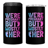 Funny First Time Parents Gift 4 in 1 Can Cooler Tumbler We Are Pregnant But Mostly Her