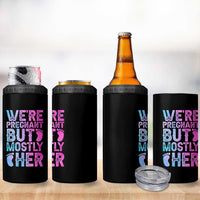 Funny First Time Parents Gift 4 in 1 Can Cooler Tumbler We Are Pregnant But Mostly Her