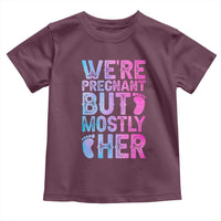 Funny First Time Parents Gift Toddler T Shirt We Are Pregnant But Mostly Her