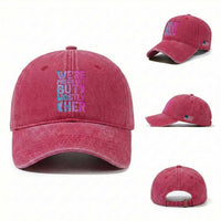 Funny First Time Parents Gift Washed Cotton Baseball Cap We Are Pregnant But Mostly Her