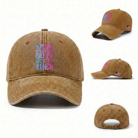 Funny First Time Parents Gift Washed Cotton Baseball Cap We Are Pregnant But Mostly Her