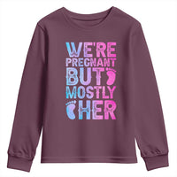 Funny First Time Parents Gift Youth Sweatshirt We Are Pregnant But Mostly Her