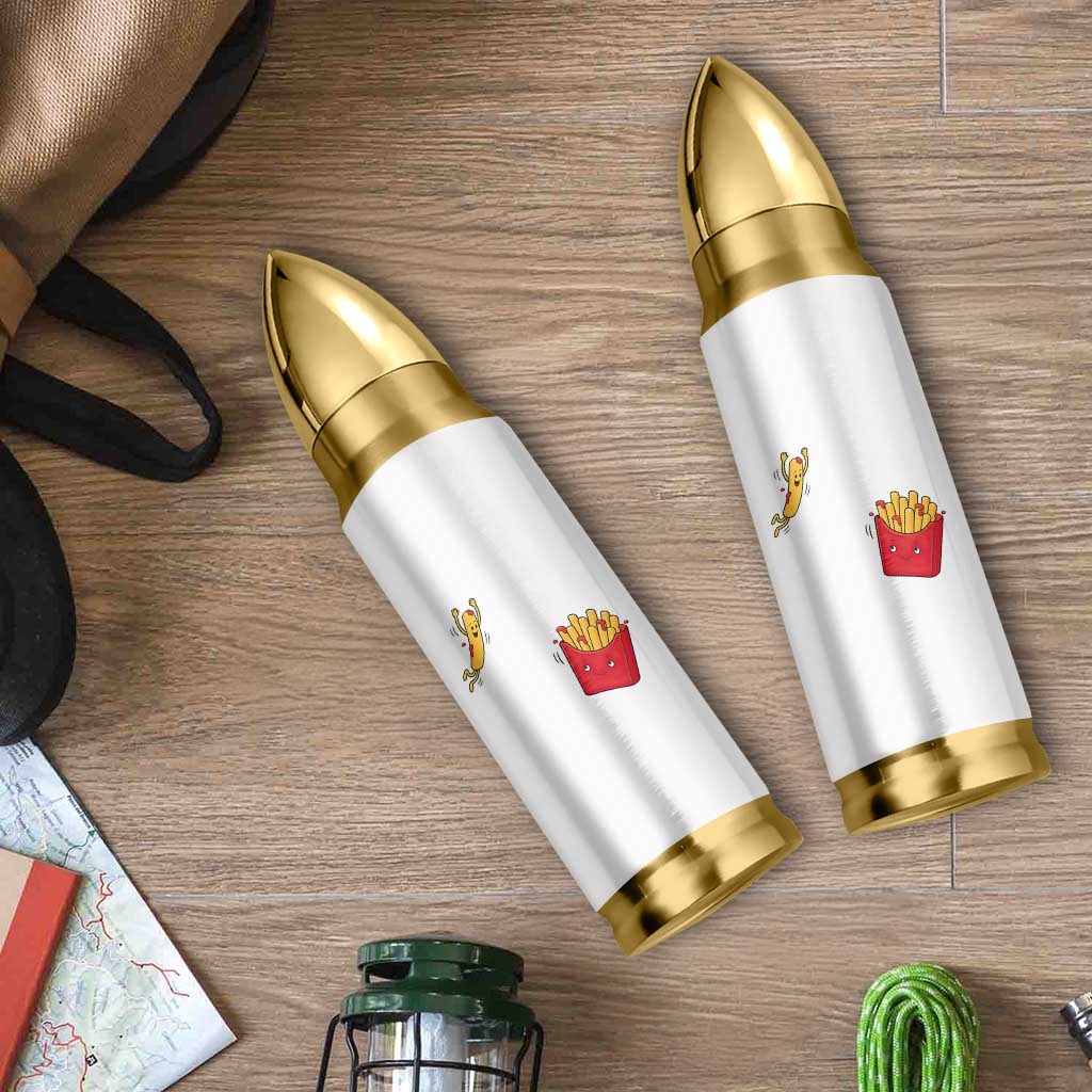 Funny French Fry Jumping Into Fries Box Bullet Tumbler Fast Food Lover