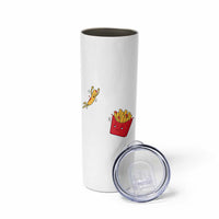 Funny French Fry Jumping Into Fries Box Skinny Tumbler Fast Food Lover
