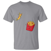 Funny French Fry Jumping Into Fries Box T Shirt Fast Food Lover