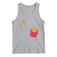 Funny French Fry Jumping Into Fries Box Tank Top Fast Food Lover