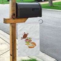 Funny Burger Ingredients Flying Into Bun Garden Flag Fast Food Lover Gift