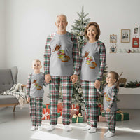 Funny Burger Ingredients Flying Into Bun Plaid Pajama Set Fast Food Lover Gift