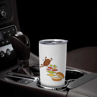 Funny Burger Ingredients Flying Into Bun Tumbler Cup Fast Food Lover Gift