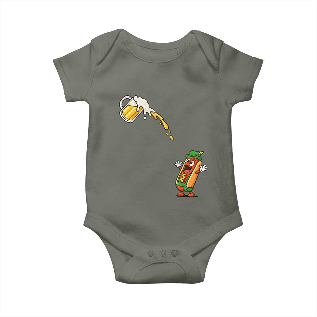 Funny Sausage Waiting For Beer Baby Onesie Oktoberfest Gift