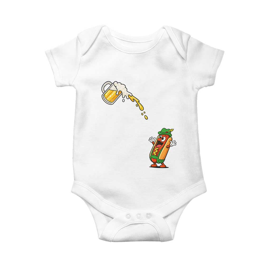 Funny Sausage Waiting For Beer Baby Onesie Oktoberfest Gift