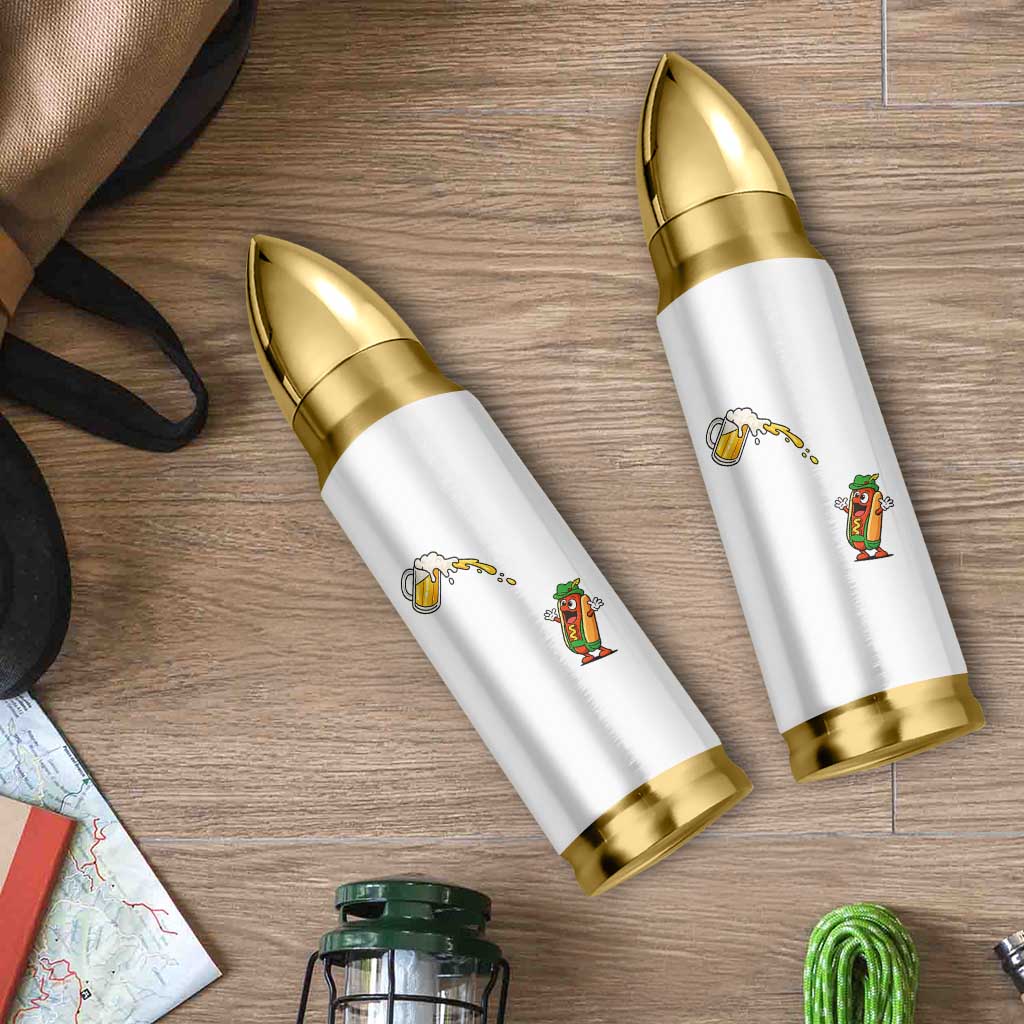 Funny Sausage Waiting For Beer Bullet Tumbler Oktoberfest Gift