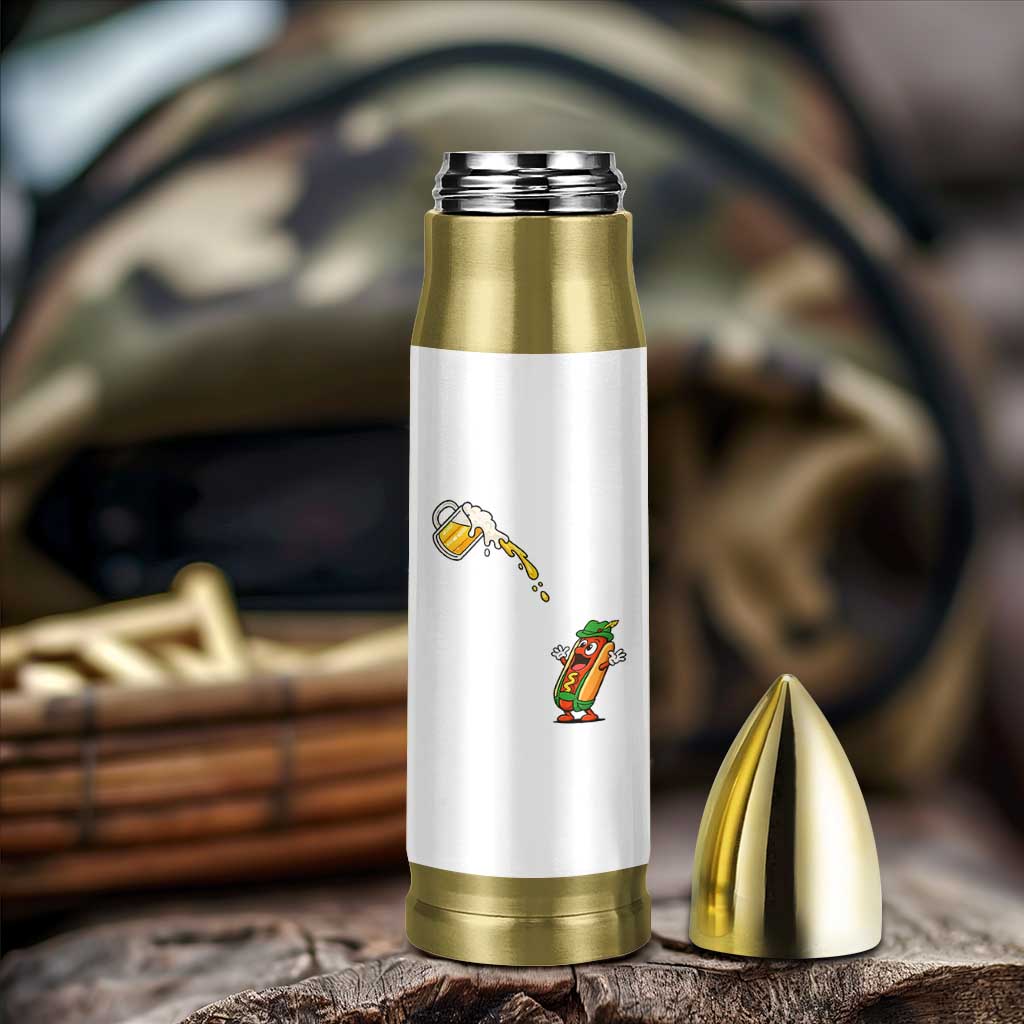 Funny Sausage Waiting For Beer Bullet Tumbler Oktoberfest Gift