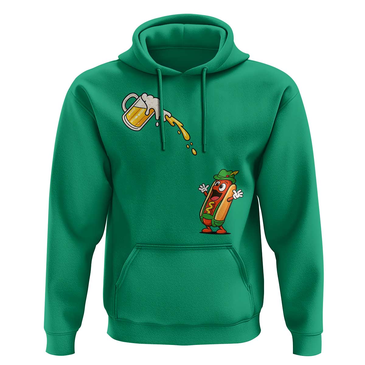 Funny Sausage Waiting For Beer Hoodie Oktoberfest Gift
