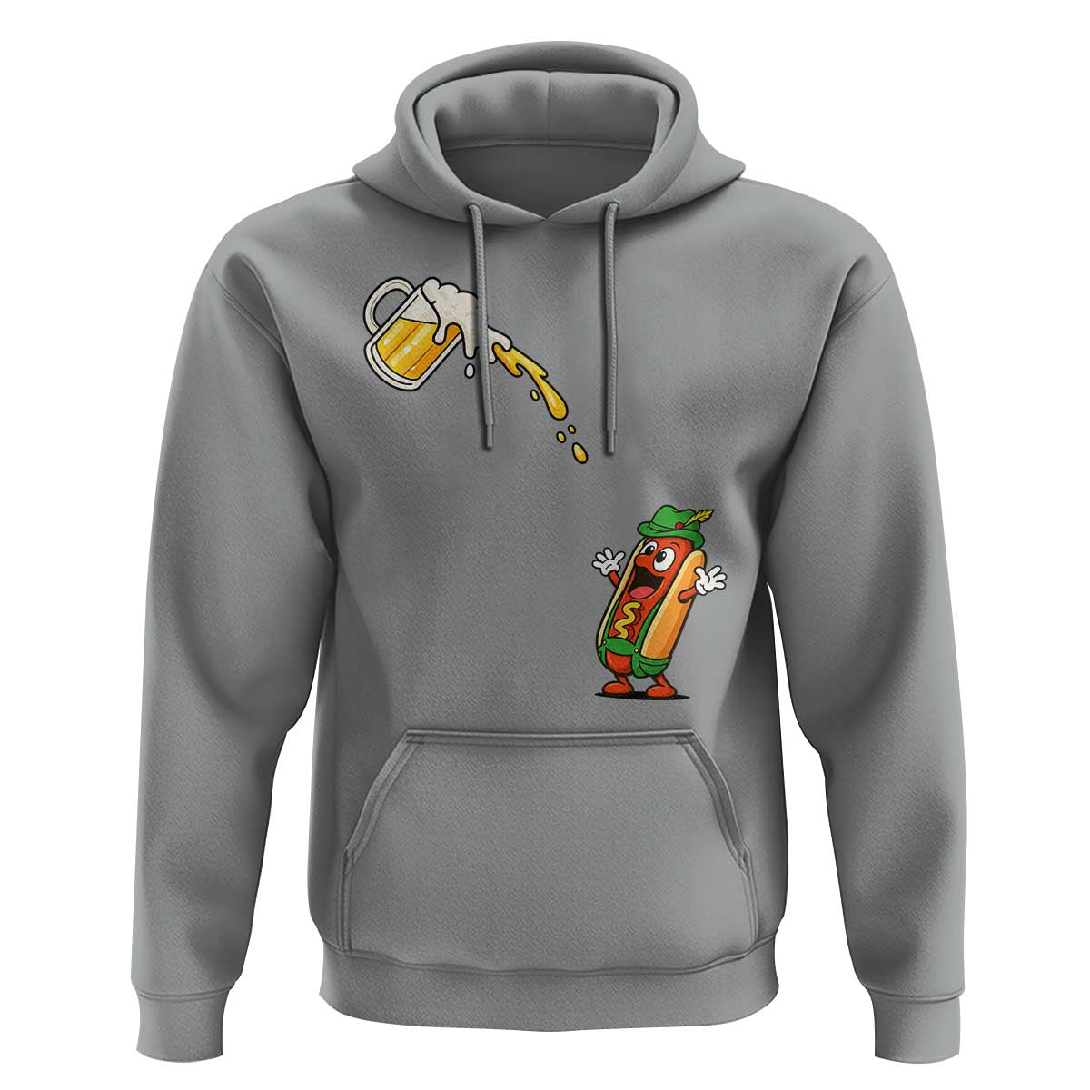 Funny Sausage Waiting For Beer Hoodie Oktoberfest Gift