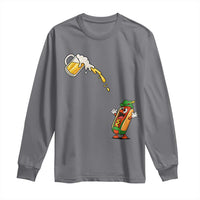 Funny Sausage Waiting For Beer Long Sleeve Shirt Oktoberfest Gift