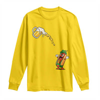 Funny Sausage Waiting For Beer Long Sleeve Shirt Oktoberfest Gift