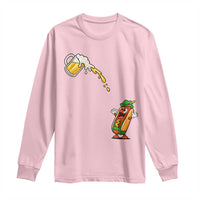 Funny Sausage Waiting For Beer Long Sleeve Shirt Oktoberfest Gift