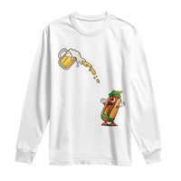 Funny Sausage Waiting For Beer Long Sleeve Shirt Oktoberfest Gift
