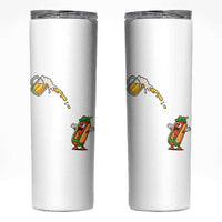 Funny Sausage Waiting For Beer Skinny Tumbler Oktoberfest Gift