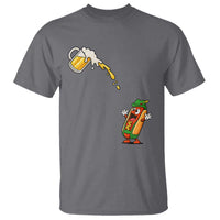 Funny Sausage Waiting For Beer T Shirt Oktoberfest Gift