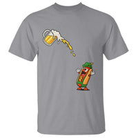 Funny Sausage Waiting For Beer T Shirt Oktoberfest Gift