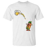Funny Sausage Waiting For Beer T Shirt Oktoberfest Gift
