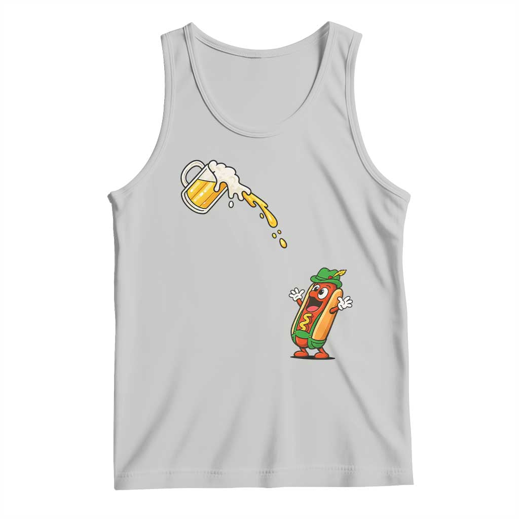 Funny Sausage Waiting For Beer Tank Top Oktoberfest Gift