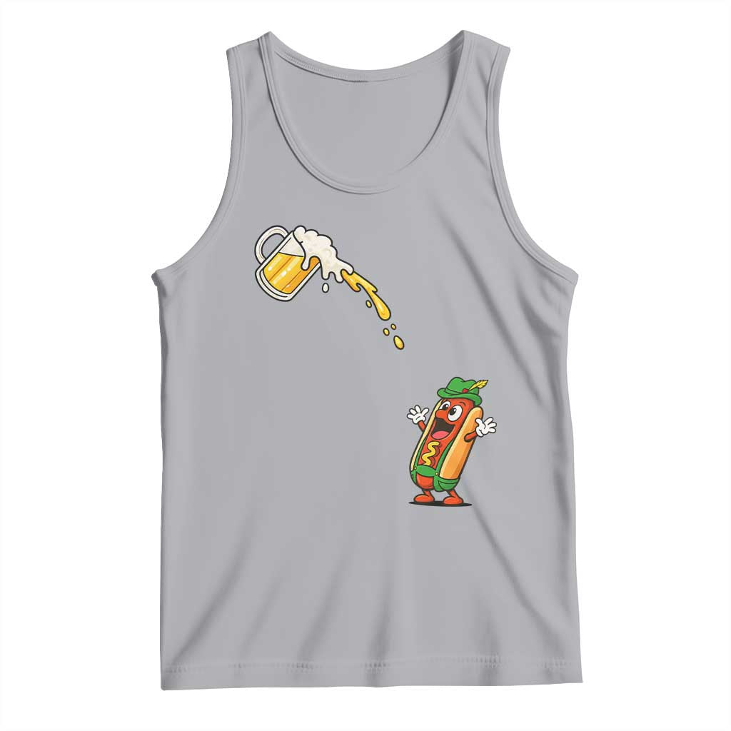 Funny Sausage Waiting For Beer Tank Top Oktoberfest Gift