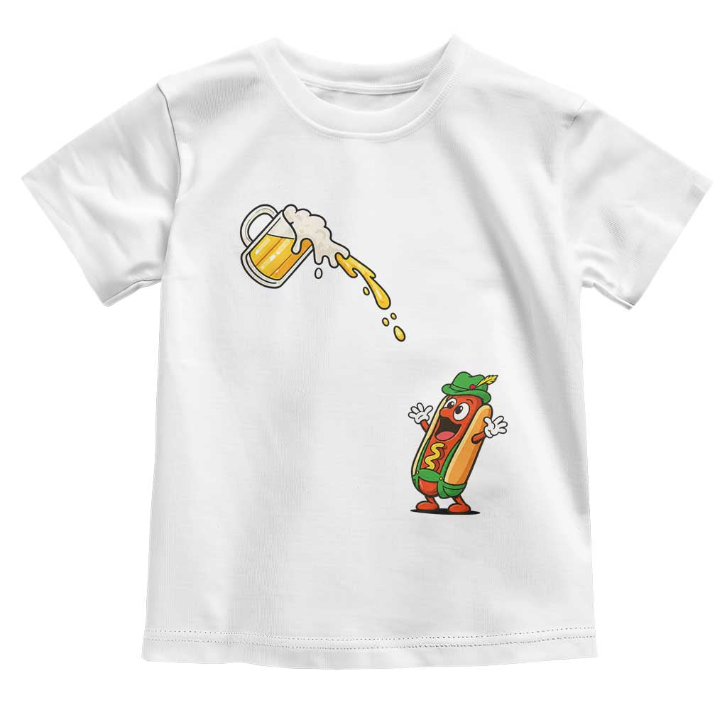 Funny Sausage Waiting For Beer Toddler T Shirt Oktoberfest Gift
