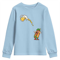 Funny Sausage Waiting For Beer Youth Sweatshirt Oktoberfest Gift