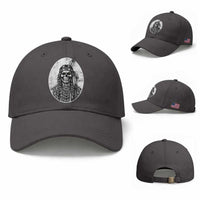 Vintage Gothic Skull Warrior Baseball Cap Native American Feather Chief