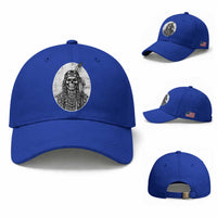 Vintage Gothic Skull Warrior Baseball Cap Native American Feather Chief