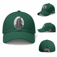 Vintage Gothic Skull Warrior Baseball Cap Native American Feather Chief