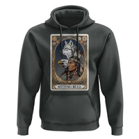 Sitting Bull Native American Chief Hoodie Vintage Tarot Card Illustration
