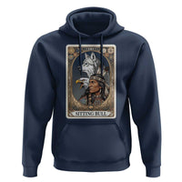 Sitting Bull Native American Chief Hoodie Vintage Tarot Card Illustration