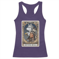 Sitting Bull Native American Chief Racerback Tank Top Vintage Tarot Card Illustration