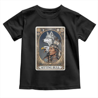 Sitting Bull Native American Chief Toddler T Shirt Vintage Tarot Card Illustration
