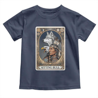 Sitting Bull Native American Chief Toddler T Shirt Vintage Tarot Card Illustration