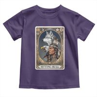 Sitting Bull Native American Chief Toddler T Shirt Vintage Tarot Card Illustration