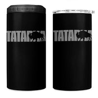 Vintage Tatanka Bison 4 in 1 Can Cooler Tumbler Native American Buffalo Graphic