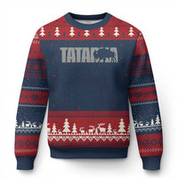 Vintage Tatanka Bison Ugly Christmas Sweater Native American Buffalo Graphic